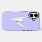 紙クレーン(青) Case-Mate iPhoneケース (裏面 (横))