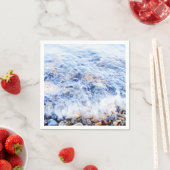 紙クールナプキンス青色波 スタンダードカクテルナプキン (インサイチュ)