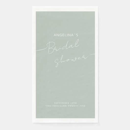 紙ゲストタオル花嫁シャワー。 (正面)