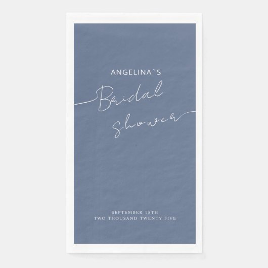 紙ゲストタオル花嫁シャワー。 (正面)