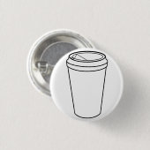 紙コップ（テイクアウト用） 缶バッジ (正面&裏面)