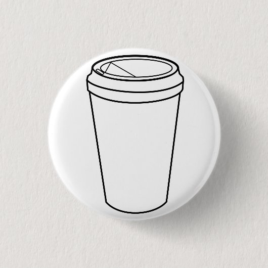 紙コップ（テイクアウト用） 缶バッジ (正面)