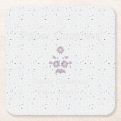 紙コースターでブランドを高高品質める スクエアペーパーコースター (正面)