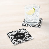 紙コースターセット名前をカスタムする スクエアペーパーコースター (インサイチュ)