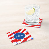 紙コースターセット名前をカスタムする スクエアペーパーコースター (インサイチュ)