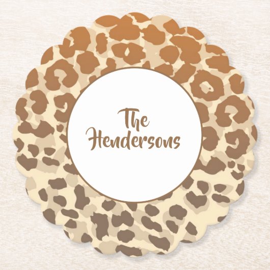 紙コースターセット名前をカスタムする ペーパーコースター (正面)