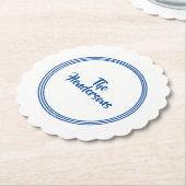 紙コースターセット名前をカスタムする ペーパーコースター (アングル)