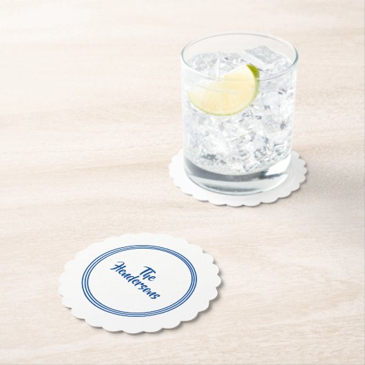 紙コースターセット名前をカスタムする ペーパーコースター (インサイチュ)