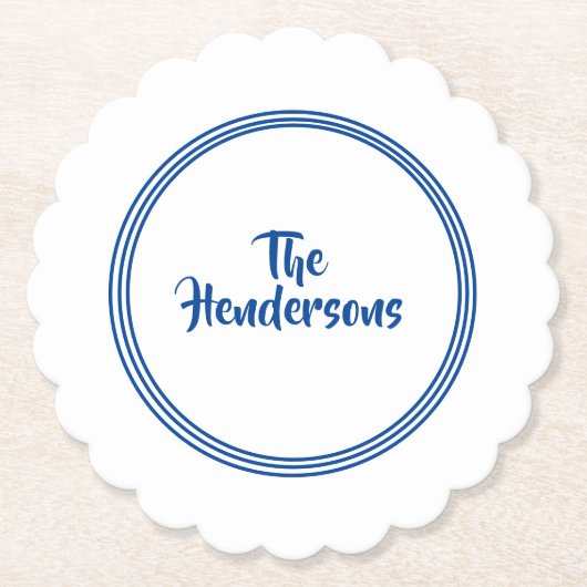 紙コースターセット名前をカスタムする ペーパーコースター (正面)