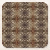 紙コースターセット – Kaleidospective Seed Pattern スクエアペーパーコースター (正面)