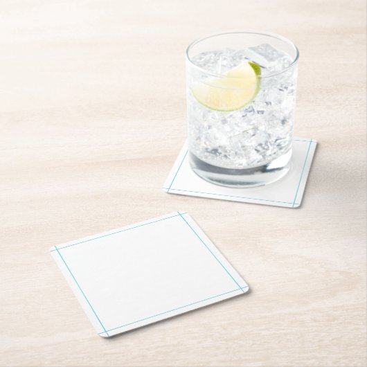 紙コースターテンプレート スクエアペーパーコースター (インサイチュ)