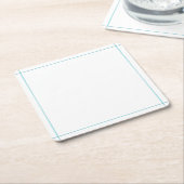 紙コースターテンプレート スクエアペーパーコースター (アングル)