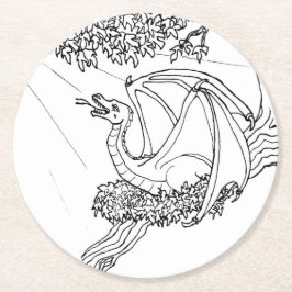 紙コースタードラゴンズネスト ラウンドペーパーコースター