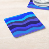 紙コースター感じズブルー スクエアペーパーコースター (アングル)