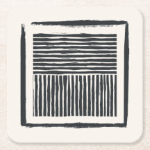 紙コースター白黒