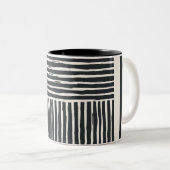 紙コースター白黒 ツートーンマグカップ (正面右)