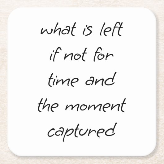 紙コースター離れとは スクエアペーパーコースター (正面)