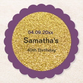 紙コースター40歳の誕生日 ペーパーコースター