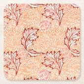 紙コースター：ウィリアム・モリス：アップル スクエアペーパーコースター (正面)