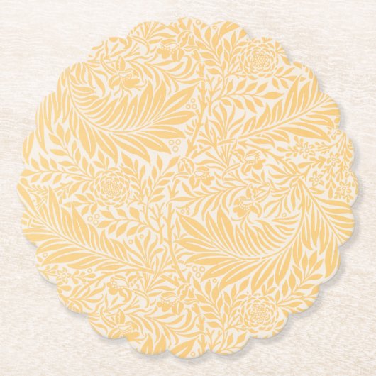 紙コースター：ウィリアム・モリス：ヒエヒエ ペーパーコースター (正面)