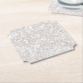 紙コースター：ウィリアム・モリス：フローラルパターン ペーパーコースター (アングル)