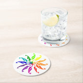 紙コースター – カラーホイール葉の (インサイチュ)