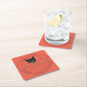 紙コースター – キュレーターの猫ロゴ (インサイチュ)