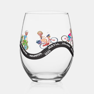 紙コースター ステムなしワイングラス