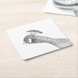 紙コースター – ピーコックヘッドからカラー