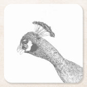 紙コースター – ピーコックヘッドからカラー (正面)