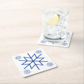 紙コースター – ブルースノーフレーク (インサイチュ)