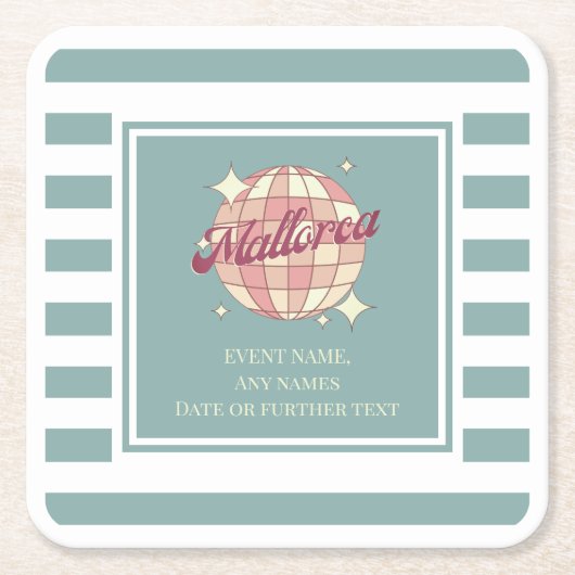 紙コースター マヨルカ スペイン フィエスタ イベント (正面)