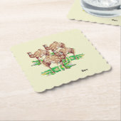 紙コースター：ラクダ ペーパーコースター (アングル)