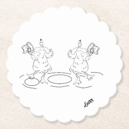 紙コースター：レッツダンス ペーパーコースター