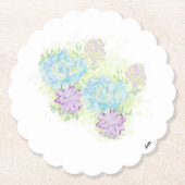 紙コースター：ワイルドフラワー ペーパーコースター (正面)
