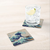 紙コースター：北斎：ザ・ウェーブ  スクエアペーパーコースター (インサイチュ)