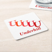 紙コースター – 名前と初期化 (アングル)