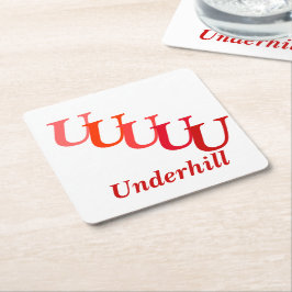 紙コースター – 名前と初期化