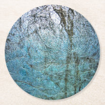 紙コースター、抽象芸術ブルー装飾コースター