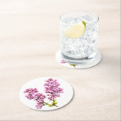 紙コースター – 薄紫の花 (インサイチュ)