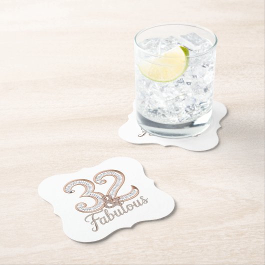 紙コースター – 32 & Fabulous (インサイチュ)