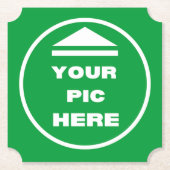 紙コースター（6セット） – イメージの追加 – チケット ペーパーコースター (正面)