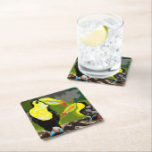 紙コースター： Birds OF Paradise スクエアペーパーコースター (インサイチュ)