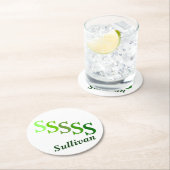 紙コースター – Greensの名前とイニシャル (インサイチュ)