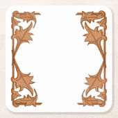 紙コースター – Leafy Brackets (正面)