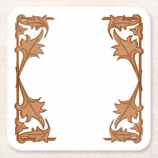 紙コースター – Leafy Brackets (正面)