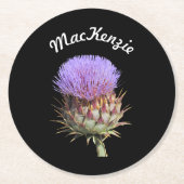 紙コースター – Thistle with Name (正面)