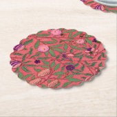 紙コースター： WILLIAM MORRIS ：ザクロ ペーパーコースター (アングル)