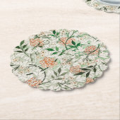 紙コースター： WILLIAM MORRIS: JASMINE ペーパーコースター (アングル)