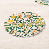 紙コースター： WILLIAM MORRIS : POMEGRANATE ペーパーコースター (アングル)